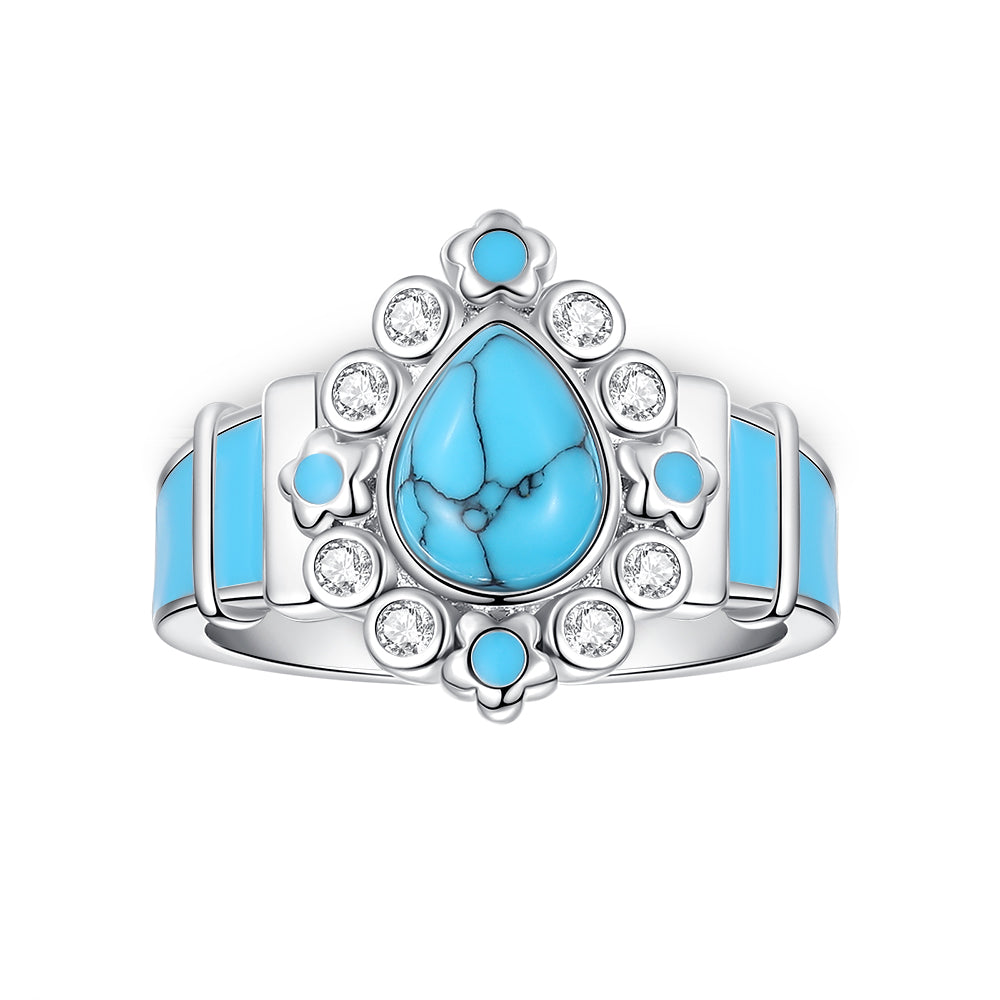 Athena's Tear Turquoise Ring