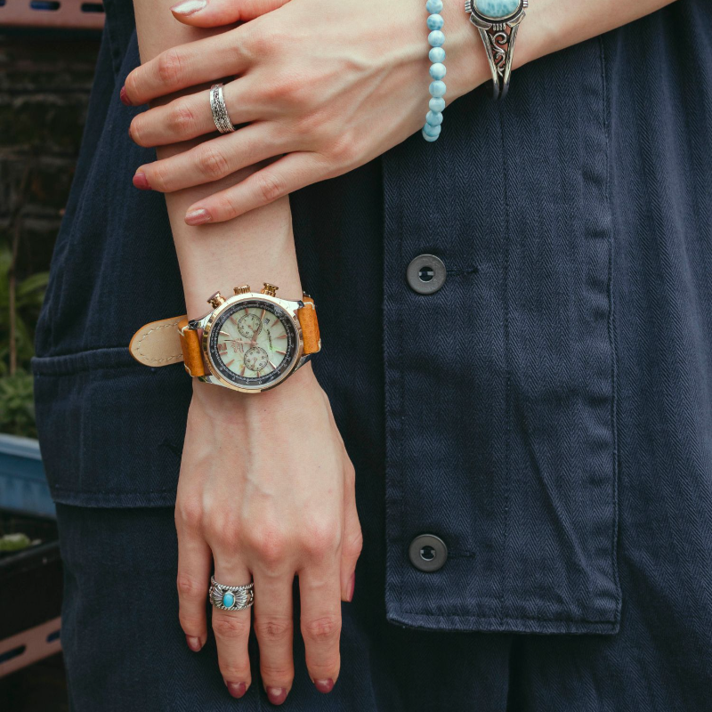 Sunflower Turquoise Couple Ring