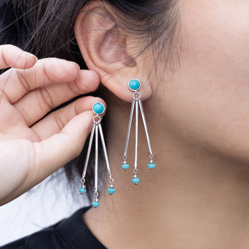 Navajo Turquoise Earring