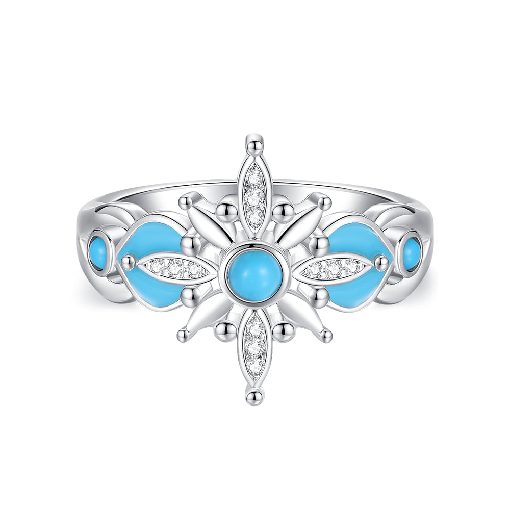 Frostfire Turquoise Ring