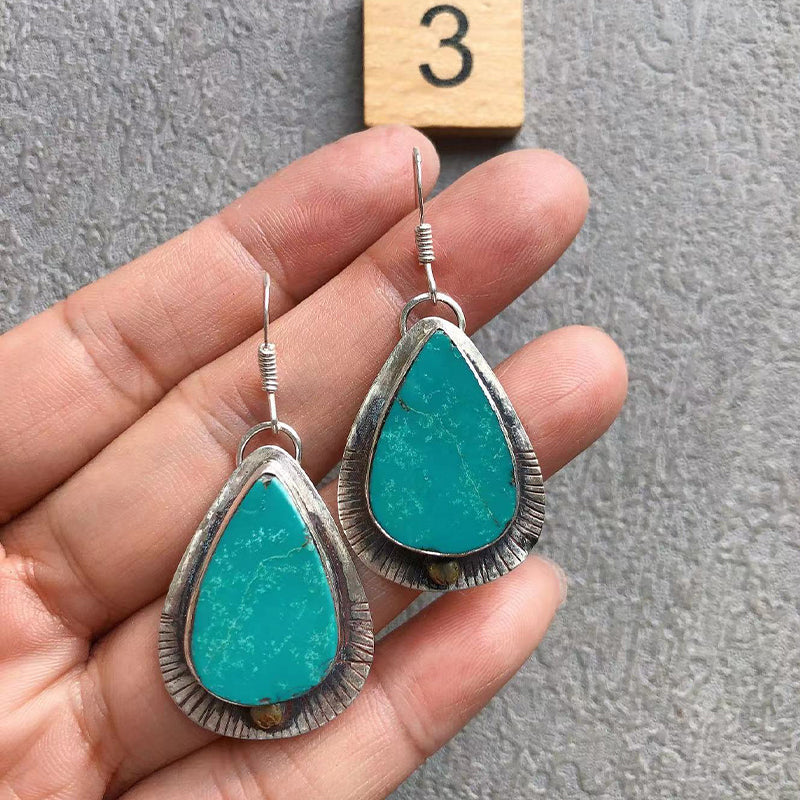 Natural Turquoise Handmade Earring