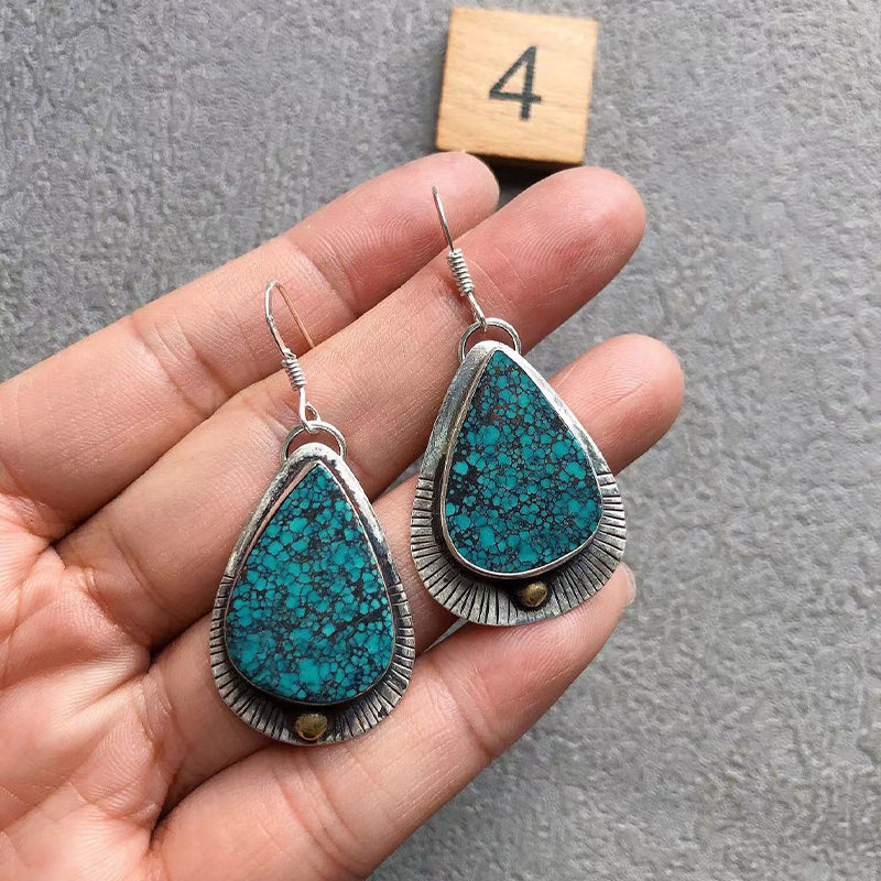 Natural Turquoise Handmade Earring