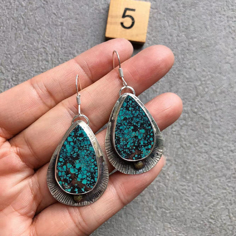 Natural Turquoise Handmade Earring