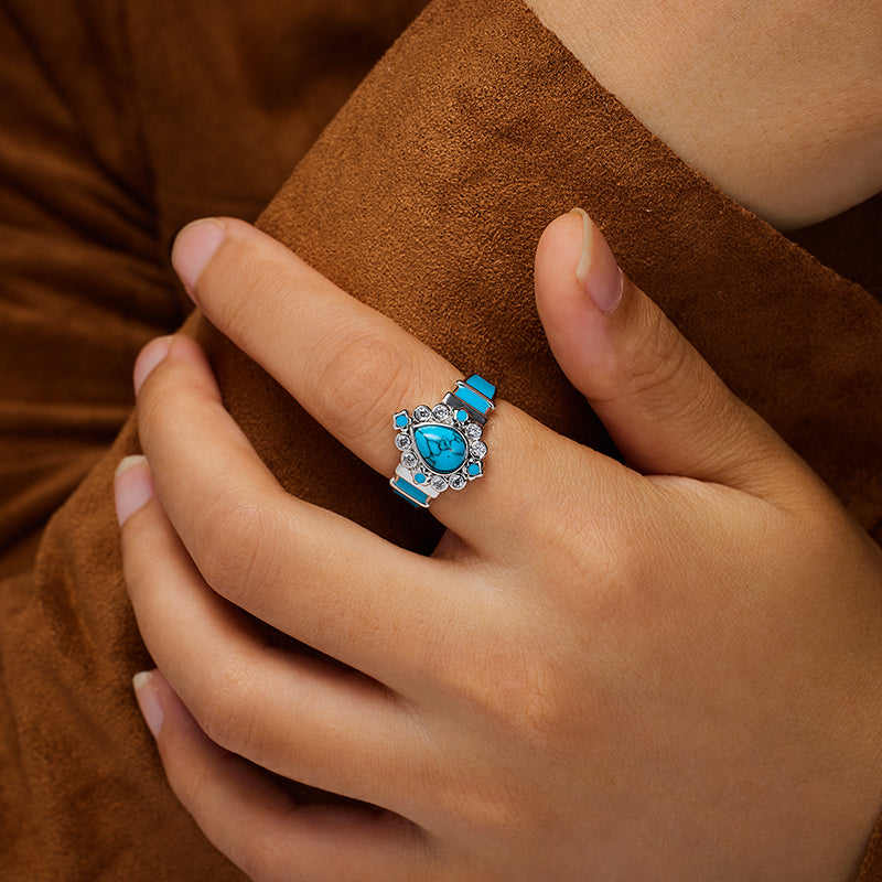 Athena's Tear Turquoise Ring