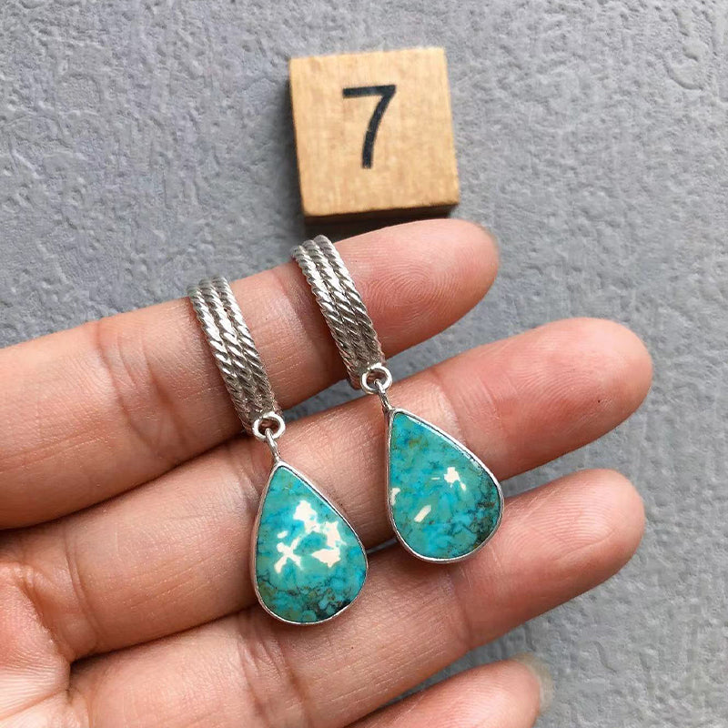 Natural Turquoise Handmade Earring