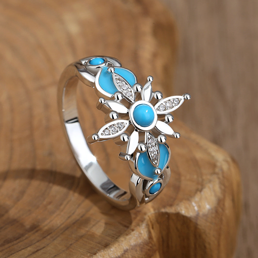 Frostfire Turquoise Ring