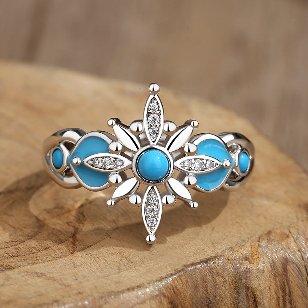 Frostfire Turquoise Ring