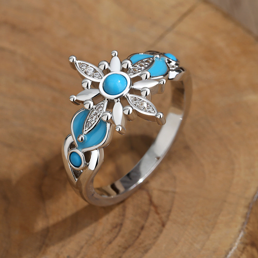 Frostfire Turquoise Ring