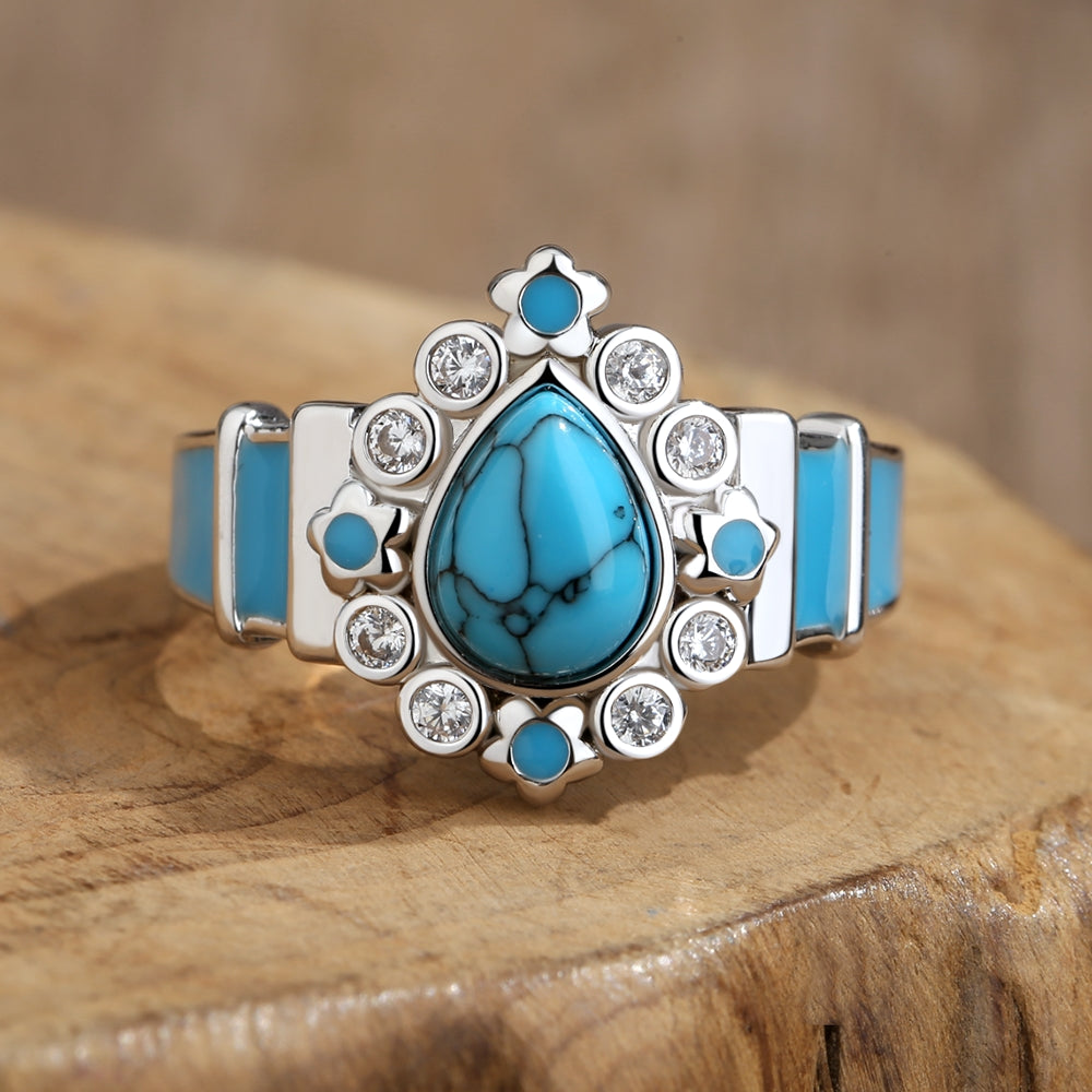 Athena's Tear Turquoise Ring