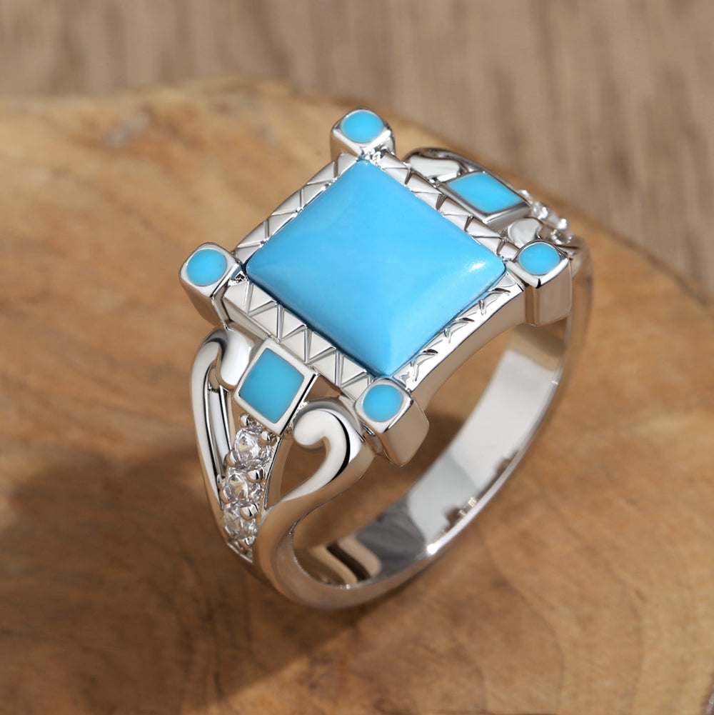 Heartstone Turquoise Ring