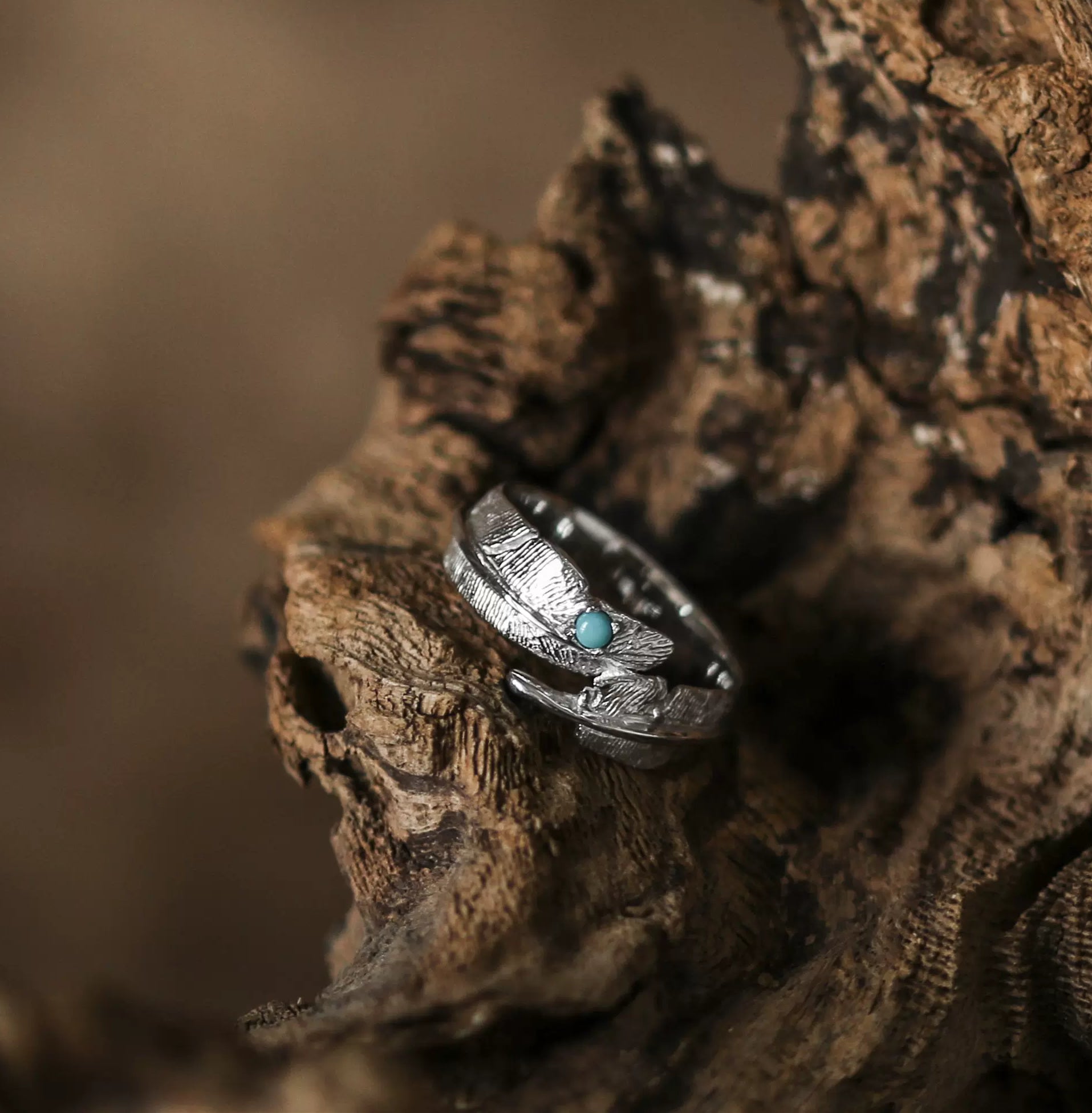 Eagle's Wing Turquoise Ring