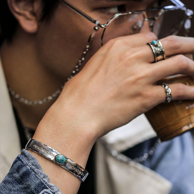 Vintage Tangleweed Turquoise Bracelet